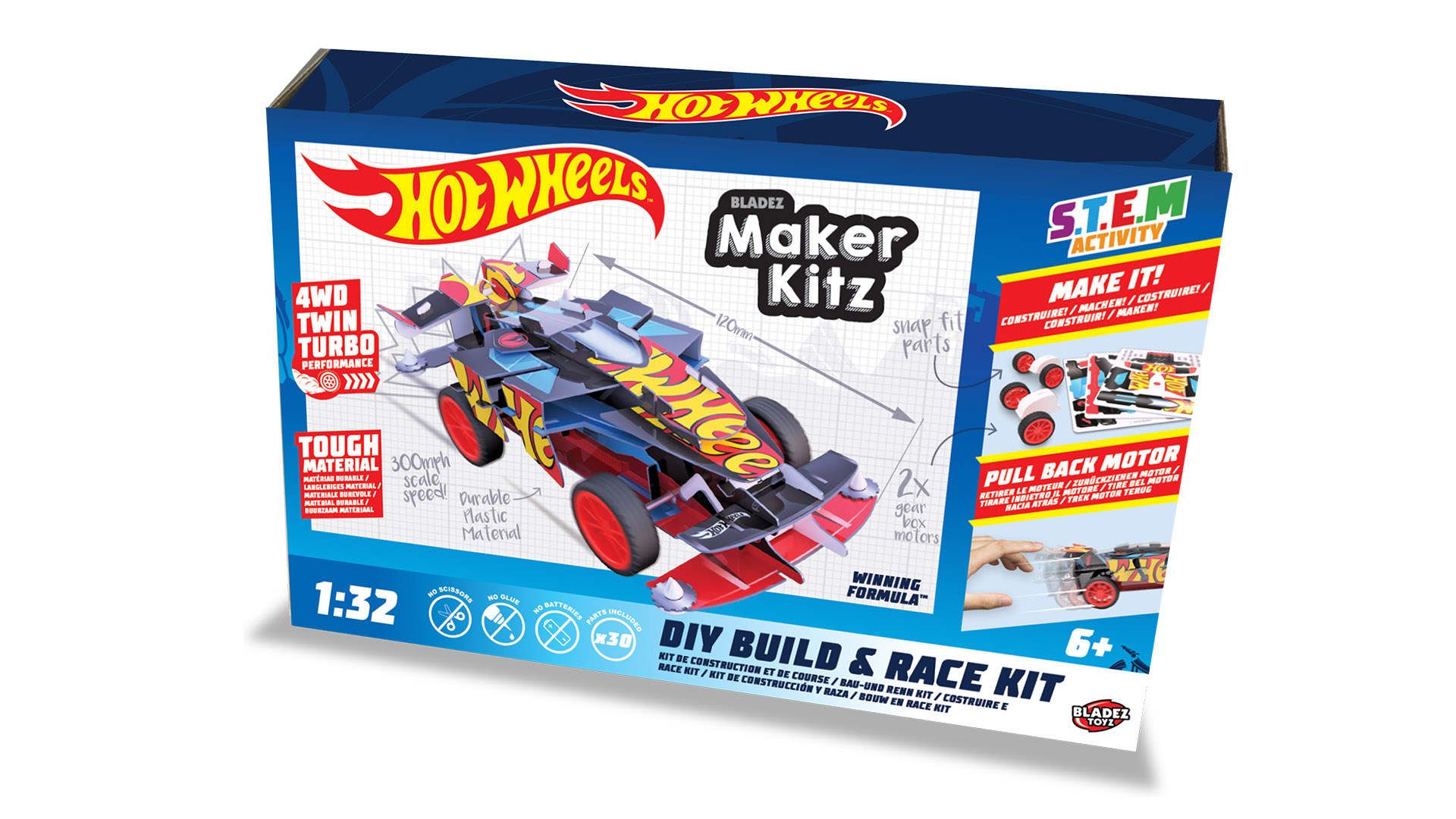 Bau und Renn Set Winning Formula Hot Wheels Maker Kitz Build & Race Kit 006 